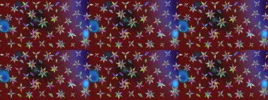 Kibarca, kırmızı renkte bahar çiçekleri. Çiçekli karalama şeklinde Raster çiçek deseni. Raster illüstrasyonu.