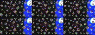 Güzel kumaş deseni. Raster illüstrasyonu. Hoş bir çiçek geçmişi var. Küçük çiçekte çizim deseni.