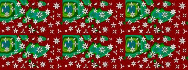 Tekstil, kumaş, kapaklar, duvar kağıtları, baskı, naylon, koleksiyon defteri, örgü, dekupaj için güzel bir eskiz. Küçük kırmızı çiçeklerle oldukça kaliteli besin torbası deseni.