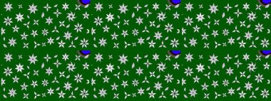 Çiçek arkaplan. Çiçek kompozisyonu. Doğa. Çiçek kolajı. Raster deseni. - Yeşil çiçekler. Küçük çiçekte güzel desen var..