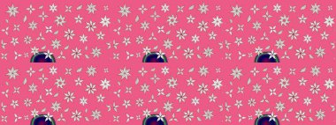 Halk tarzı. Modern çiçek arkaplanı. Moda baskıları için zarif bir şablon. Parlak renkli çiçekleri ve pembe yaprakları olan muhteşem bir çiçek deseni..