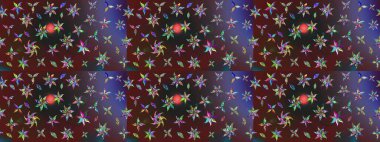 Raster illüstrasyonu. Anti-stres için soyut örnek sayfası. Mor renklerde.