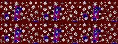 Kızılderili desenli desenli desenli şal deseni. Etnik Mandala süsü. Raster Henna dövme stili. Tekstil, tebrik kartı, boyama kitabı, telefon kılıfı baskısı için kullanılabilir.