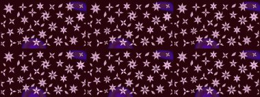 Çiçekli karalama şeklinde Raster çiçek deseni. Kahverengi renkli çiçekler. Nazik, narin çiçek arkaplanı.