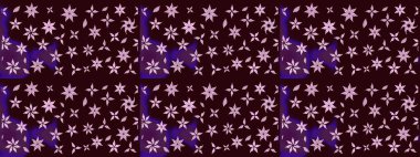 Nazik, sevimli çiçek arkaplanı. Çiçekli karalama şeklinde Raster çiçek deseni. Kahverengi renkte çiçekler.