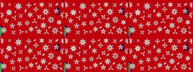 Taslak desenli, modaya uygun kumaş deseni. Şirin çiçek elementleri. Düz Çiçek Elementleri Tasarımı. Renkli Bahar Teması eskiz kalıbı. Raster illüstrasyonu.