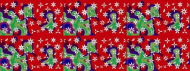 Çiçekli tebrik kartı. Çiçek arkaplan. Doğum günü kartı ya da düğün davetiyesi. Suluboya çiçek buketi. Kırmızı renklerde. Raster illüstrasyonu.