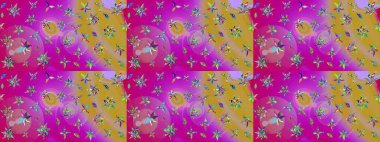 Tekstil ve kapak tasarımı için mükemmel. Mor renkte çiçekler. Elle çizilmiş sonbahar çiçeği deseni. Renkli morumsu eskiz deseni. Doodle tarzı.