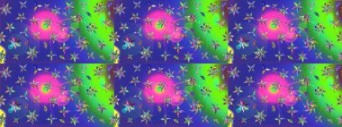 Tekstil veya kitap kapakları, imalat, duvar kağıtları, baskı, hediye paketi ve yapıştırma kitabı için çiçek eskizi geçmişi. Raster illüstrasyonu. Küçük ölçekli çiçeklerdeki basit sevimli desen.