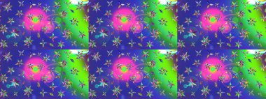 Raster illüstrasyonu. Güzel kumaş deseni. Küçük bir çiçekte eskiz deseni. Güzel çiçek arkaplanı..