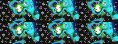 Çiçek desenli eskiz. Gri renkli çiçekler. Renkli Bahar Teması eskiz kalıbı. Düz Çiçek Elementleri Tasarım Raster illüstrasyonu.