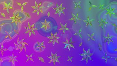 Mor renkli çiçekler suluboya tarzında. Mor renkte çiçekler olan çiçek deseni çiz.