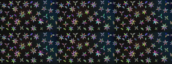 Klasik çiçek tasarımı elementleri. Raster illüstrasyonu. Gri kıvırcık çiçekler gri renkte şekillenir.