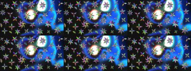 Çiçek deseni. Raster illüstrasyonu. Chichi 'nin kumaş kalıbını çiz. Renkli Bahar Teması eskiz kalıbı. Düz Çiçek Elementleri Tasarımı.