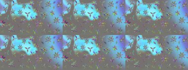 Üzerinde gri renkte çiçekler olan bir çiçek deseni çiz. Suluboya tarzında gri renkte çiçekler.