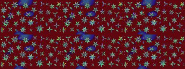 Şatafatlı bahar bahçesi dokusu. Raster illüstrasyonu. Flower eskiz arka planı. Çiçek deseni.