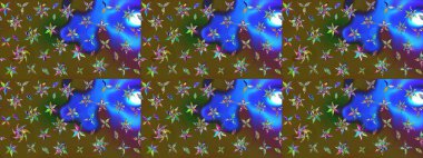 Tekstil veya kitap kapakları, imalat, duvar kağıtları, baskı, hediye paketi ve yapıştırma kitabı için çiçek eskizi geçmişi. Raster illüstrasyonu. Küçük ölçekli çiçeklerdeki basit sevimli desen.