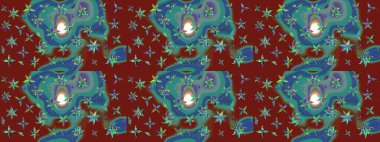 -kırmızı çiçekler. Çiçek kompozisyonu. Küçük çiçekte güzel bir desen var. Doğa. Çiçek kolajı. Çiçek arkaplan. Raster deseni.