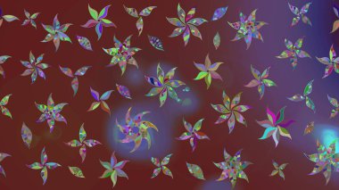 Raster güzel bir çiçek deseni çizmiş. Bahar mevsimi. Tatil havası. Nazik romantik baskı.