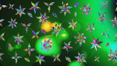 Güzel suluboya yaz çiçekleri deseni..