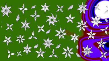 Eski usul küçük çiçekli şirin bir eskiz deseni. Raster illüstrasyonu. Kumaş, duvar kağıdı ve kağıt üzerine baskı yapmak için gelişen arka plan. Moda arka planında parlak buketler.