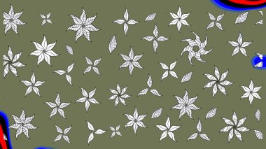 Raster şirin suluboya çiçek desenleri çiziyor. Büyük bir çiçek boyası seti. Kartlar, davetiyeler, tarih kartları ve daha fazlası için kullanılabilir.