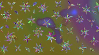 Küçük kahverengi çiçekli oldukça eski bir besin torbası deseni. Millefleur 'lar. Tekstil, kumaş, kapaklar, duvar kağıtları, baskı, paket, koleksiyon defteri, örgü, dekupaj için çiçek arkaplanı..