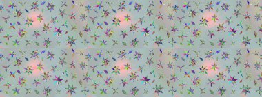 Çiçeksel gri çizim deseni. Raster Yumuşak kumaş deseni. Klasik taslak çizimi. Raster çiçek izi..