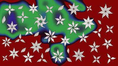 Eskiz Vintage Çiçek Deseni. Raster Kalça dokusu deseni.