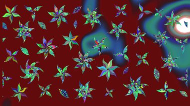 Suluboya, elle çizilmiş. Raster hisseleri. Eskiz arkaplan modeli. Kırmızıda çiçekler.