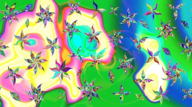 Dekorasyon ve tasarım için güzel bir desen. Raster illüstrasyonu. Çiçeğin suluboya çizimlerinin mükemmel deseni. Eski model. Suluboya çizim kalıbı. Moda yazdırma.