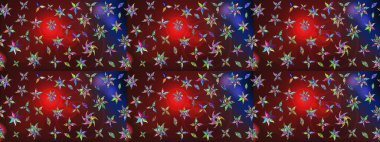 Eski usul küçük çiçekli şirin bir eskiz deseni. Moda arka planında parlak buketler. Kumaş, duvar kağıdı ve kağıt üzerine baskı yapmak için gelişen arka plan. Raster illüstrasyonu.