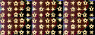 Renkli elementlerle Raster ilginç desen