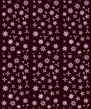 Moda baskıları için zarif bir şablon. Küçük çiçekte güzel bir desen. Kahverengi çiçekli bahar çiçekleri. Küçük renkli çiçekler. Motley illüstrasyonu.