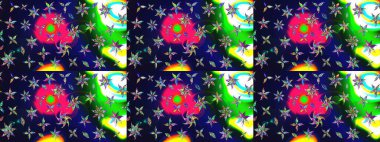 Hint çiçek liyada madalyon deseni. Etnik Mandala süsü. Tekstil, tebrik kartı, boyama kitabı, telefon kılıfı baskı için kullanılabilir. Raster Kına dövme tarzı.