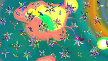 Mavi renkli çiçekler. Küçük çiçekte sevimli çiçek deseni var..