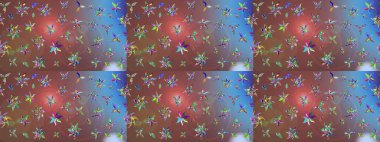 Anti-stres için soyut örnek sayfası. Kahverengi renklerde. Raster illüstrasyonu.