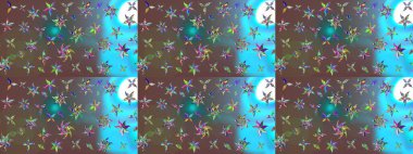 Raster deseni. Küçük çiçekte güzel bir çiçek deseni var. Çiçekli çiçek deseni, suluboya..