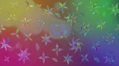 Güzel suluboya yaz çiçekleri deseni..