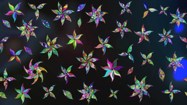 Soyut etnik raster çizim kalıbı. Arkaplan dokusu, duvar kağıdı, çiçek temalı gri renkler. Kabile sanatı boho baskısı, klasik çiçek arkaplanı.