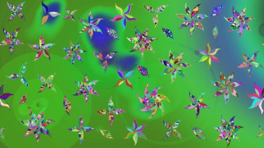 Raster illüstrasyonu. Küçük çiçekteki sevimli çiçek deseni. Tony 'nin kumaş kalıbını çiz. Modaya uygun kumaş deseni.