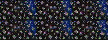 Raster Modaya uygun kumaş deseni. Gri renkli şirin çiçek deseni. Renkli Bahar Teması eskiz kalıbı. Düz Çiçek Elementleri Tasarımı.