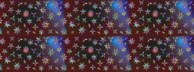 Raster deseni. Mor el çizimi desen. Karalama çiçekleri çizim kalıbı. Sanat küçük stil çiçekler ve arkaplan bırakır.