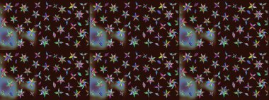 Düz Çiçek Elementleri Tasarımı. Çocuk stili. Çiçekli eskiz arkaplanı. Renkli Bahar Teması çizim şablonu.