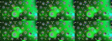 Raster çiçekleri klasik tarzda çizilmiş. Çiçekli yumuşak bir eskiz şekli. Yumuşak, yeşil renkli bahar çiçekleri. Raster illüstrasyonu.