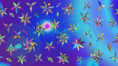 Raster illüstrasyonu. Küçük çiçekteki sevimli çiçek deseni. Tony 'nin kumaş kalıbını çiz. Modaya uygun kumaş deseni.