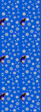 Suluboya tarzında mavi çiçekli zarif eskiz deseni, tasarım elementleri. Düğün davetiyeleri için çiçek deseni, tebrik kartları, hatıra defteri, baskı, hediye paketi, imalat. Düzenlenebilir.