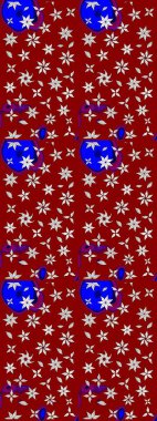 Eskiz arkaplan modeli. Vadinin çiçekleri kırmızı renklerde. Suluboya, elle çizilmiş. Raster - stok.