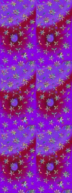 Raster çiçek desenli çiçek deseni, yapraklar, dekoratif elementler, sıçrama, lekeler, el çizimi kontur çizgileri ve Doodle çizim stili, grafik raster çizim çizimi.