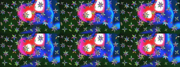 Güzel suluboya yaz çiçekleri deseni..